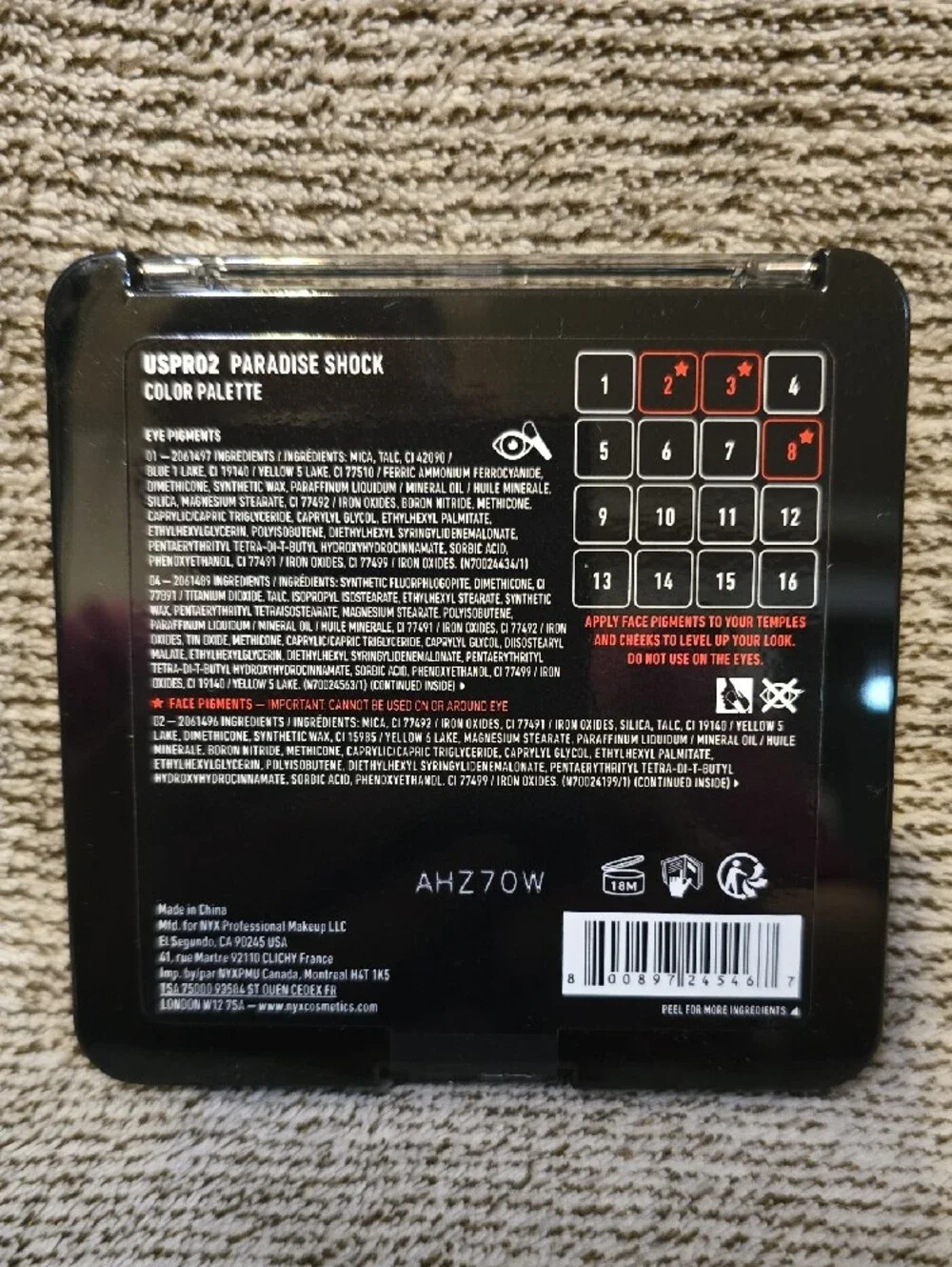 NYX Ultimate Paradise Shock Eye Color Palette - Multi-Color